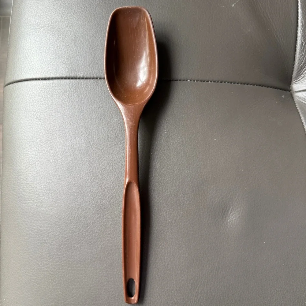 Vtg 50s 60s Foley Serving Spoon Brown Nylon Kitchen Utensil Scoop MCM